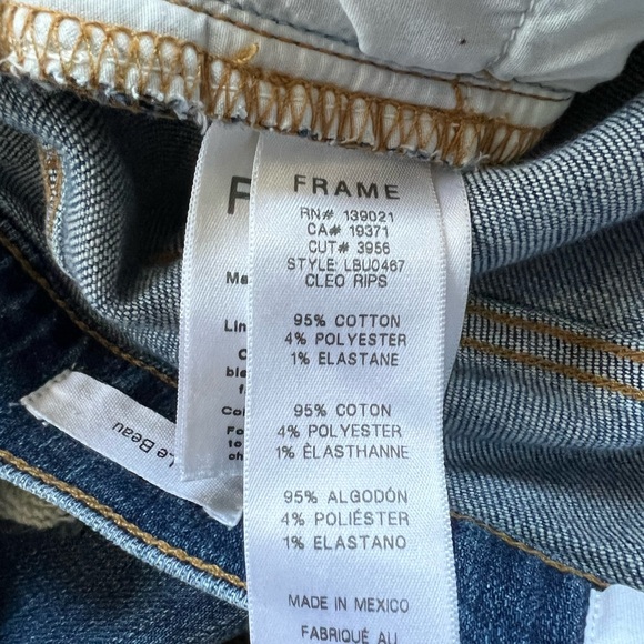 Frame Le Beau Jeans. Cleo Rips. Size 25 - Picture 5 of 5